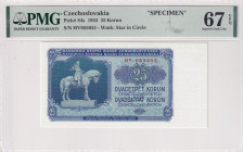 Czechoslovakia, 25 Korun, 1953, UNC, p84s, SPECIMEN
UNC
PMG 67 EPQHigh Condition
Estimate: USD 100 - 200