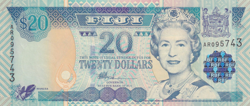 Fiji, 20 Dollars, 2002, UNC, p107a
UNC
Queen Elizabeth II Portrait
Estimate: ...