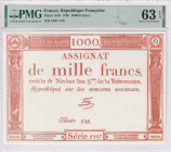 France, 1.000 Francs, 1795, UNC, pA80
UNC
PMG 63 EPQ
Estimate: USD 250 - 500