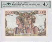 France, 5.000 Francs, 1957, XF, p131d
XF
PMG 45
Estimate: USD 300 - 600