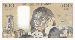 France, 500 Francs, 1988, UNC, p156g
UNC
Estimate: USD 50 - 100