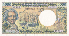 French Pacific Territories, 5.000 Francs, 1996, XF, p3e
XF
Light stained
Estimate: USD 50 - 100