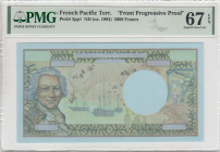 French Pacific Territories, 5.000 Francs, 1992, UNC, p3pp1, PROOF
UNC
PMG 67 EPQHigh condition, Front Progressive Proof
Estimate: USD 300 - 600