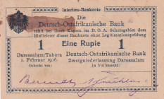German East Africa, 1 Rupie, 1916, UNC(-), p21
UNC(-)
Light stained
Estimate: USD 20 - 40