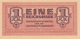 Germany, 1 Reichsmark, 1942, UNC, pM36
UNC
Intended for payments within the Wehrmacht
Estimate: USD 50 - 100