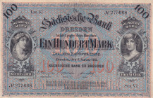 Germany, 100 Mark, 1911, VF(+), pS952
VF(+)
Stained
Estimate: USD 20 - 40