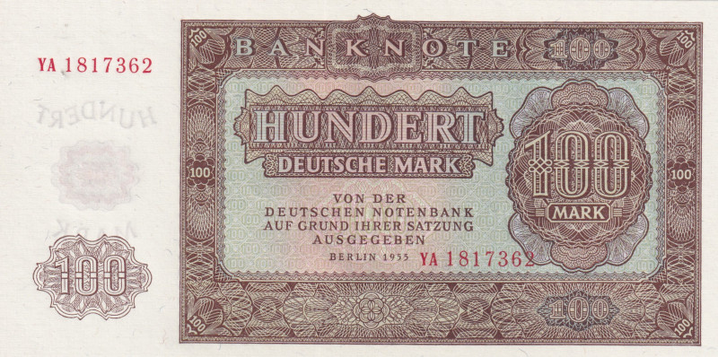 Germany - Democratic Republic, 100 Deutsche Mark, 1955, UNC, p21a
UNC
Estimate...