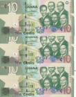 Ghana, 10 Cedis, 2017, UNC, p39g, (Total 3 banknotes)
UNC
Estimate: USD 30 - 60