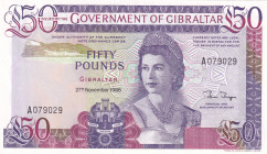Gibraltar, 50 Pounds, 1986, UNC, p24
UNC
Queen Elizabeth II Portrait
Estimate: USD 100 - 200