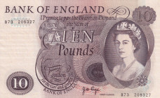 Great Britain, 10 Pounds, 1960/1977, XF(+), p376c
XF(+)
Queen Elizabeth II Portrait
Estimate: USD 250 - 500