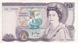 Great Britain, 20 Pounds, 1970/1991, UNC(-), p380b
UNC(-)
Queen Elizabeth II PortraitLight handling
Estimate: USD 60 - 120