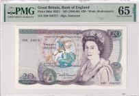 Great Britain, 20 Pounds, 1984/1988, UNC, p380d
UNC
PMG 65 EPQ
Estimate: USD 200 - 400