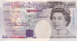 Great Britain, 20 Pounds, 1993/2006, UNC, p387a
UNC
Queen Elizabeth II Portrait
Estimate: USD 100 - 200