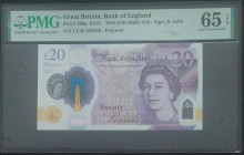 Great Britain, 20 Pounds, 2020, UNC, p396a
UNC
PMG 65 EPQQueen Elizabeth II PortraitPolymer
Estimate: USD 50 - 100