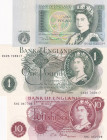 Great Britain, 1-1 Pound-10 Shillings, 1960/1984, UNC, p377b; p373c; p374g, (Total 3 banknotes)
UNC
Queen Elizabeth II Portrait
Estimate: USD 25 - ...
