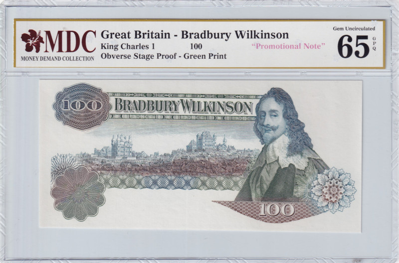 Great Britain, 100 Pounds, UNC, PROOF
UNC
MDC 65 GPQBradbury Wilkinson-Promoti...