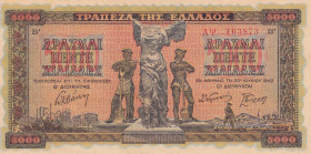 Greece, 5.000 Drachmai, 1942, UNC, p119
UNC
Estimate: USD 25 - 50