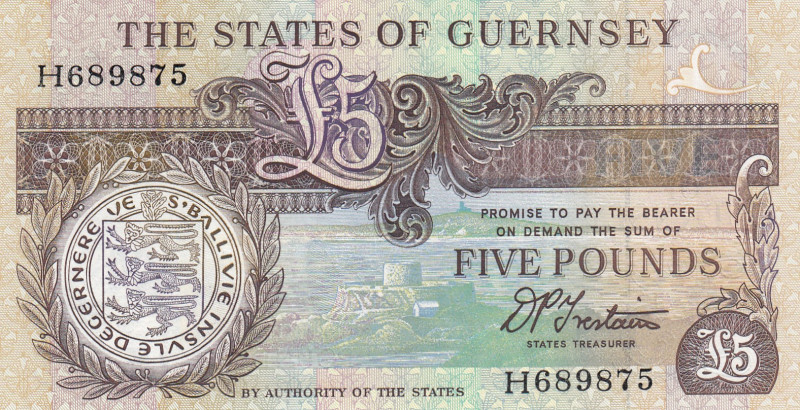 Guernsey, 5 Pounds, 1991/1995, UNC, p53b
UNC
Light handling
Estimate: USD 50 ...