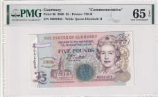 Guernsey, 5 Pounds, 2000, UNC, p60
UNC
PMG 65 EPQCommemorative banknote
Estimate: USD 100 - 200