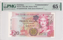 Guernsey, 20 Pounds, 2012, UNC, p61
UNC
PMG 65 EPQCommemorative banknote
Estimate: USD 100 - 200