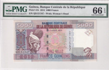 Guinea, 5.000 Francs, 2012, UNC, p41b
UNC
PMG 66 EPQ
Estimate: USD 30 - 60