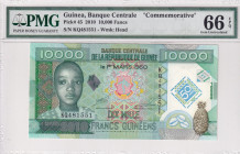 Guinea, 10.000 Francs, 2010, UNC, p459
UNC
PMG 66 EPQcommemorative banknote
Estimate: USD 30 - 60