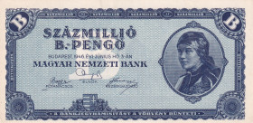 Hungary, 100.000.000 B.-Pengő, 1946, UNC, p136
UNC
Light handling
Estimate: USD 25 - 50