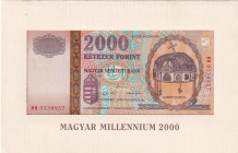 Hungary, 2.000 Forint, 2000, UNC, p186a, FOLDER
UNC
Commemorative banknote
Estimate: USD 25 - 50