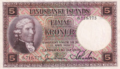 Iceland, 5 Kronur, 1928, XF, p27a
XF
Estimate: USD 20 - 40