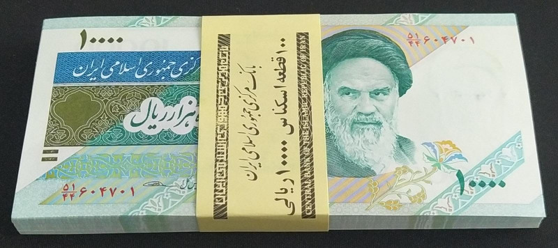 Iran, 10.000 Rials, 1992, UNC, p146i, BUNDLE
UNC
(Total 100 Banknotes)
Estima...