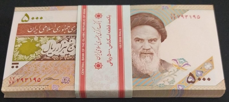 Iran, 5.000 Rials, 2013, UNC, p152, BUNDLE
UNC
(Total 87 Banknotes)
Estimate:...