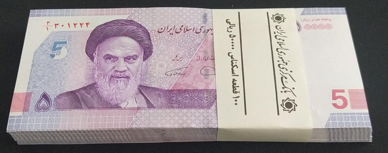 Iran, 50.000 Rials, 2021, UNC, p162, BUNDLE
UNC
(Total 100 Banknotes)
Estimat...