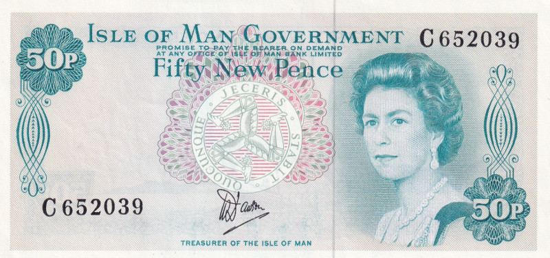 Isle of Man, 50 Pence, 1979, UNC, p33a
UNC
Queen Elizabeth II Portrait
Estima...