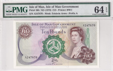 Isle of Man, 10 Pounds, 1979, UNC, p36b
UNC
PMG 64 EPQQueen Elizabeth II Portrait
Estimate: USD 300 - 600