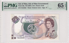 Isle of Man, 10 Pounds, 2007, UNC, p46a
UNC
PMG 65 EPQQueen Elizabeth II Portrait
Estimate: USD 40 - 80