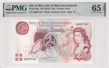 Isle of Man, 20 Pounds, 2013, UNC, p49a
UNC
PMG 65 EPQQueen Elizabeth II Portrait
Estimate: USD 100 - 200