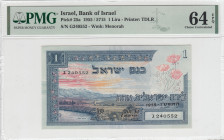 Israel, 1 Lira, 1955, UNC, p25a
UNC
PMG 64 EPQ
Estimate: USD 250 - 500