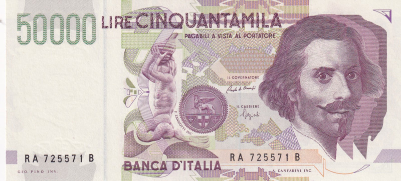 Italy, 50.000 Lire, 1992, UNC, p116a
UNC
Estimate: USD 25 - 50