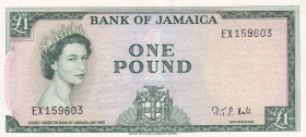 Jamaica, 1 Pound, 1960, AUNC, p51Cd
AUNC
Queen Elizabeth II Portrait
Estimate: USD 150 - 300