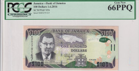 Jamaica, 100 Dollars, 2016, UNC, p95b
UNC
PCGS 67 PPQ
Estimate: USD 25 - 50