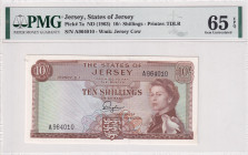 Jersey, 10 Shillings, 1963, UNC, p7a
UNC
PMG 65 EPQ
Estimate: USD 100 - 200