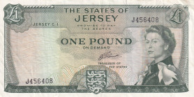 Jersey, 1 Pound, 1963, VF, p8b
VF
Queen Elizabeth II PortraitStained
Estimate: USD 20 - 40