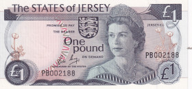 Jersey, 1 Pound, 1976/1988, UNC, p11b
UNC
Queen Elizabeth II Portrait
Estimate: USD 20 - 40