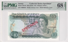 Jersey, 10 Pounds, 1978, UNC, p13CS1, SPECIMEN
UNC
PMG 68 EPQHigh ConditionCollector Series
Estimate: USD 100 - 200