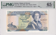 Jersey, 20 Pounds, 1989, UNC, p18a
UNC
PMG 65 EPQ
Estimate: USD 125 - 250