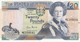 Jersey, 20 Pounds, 2000, UNC, p29a
UNC
Queen Elizabeth II Portrait
Estimate: USD 40 - 80