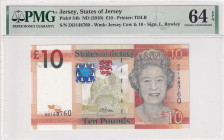 Jersey, 10 Pounds, 2010, UNC, p34b
UNC
PMG 64 EPQQueen Elizabeth II Portrait
Estimate: USD 50 - 100