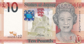 Jersey, 10 Pounds, 2019, UNC, p34b
UNC
Queen Elizabeth II Portrait
Estimate: USD 20 - 40