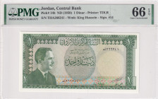 Jordan, 1 Dinar, 1959, UNC, p14b
UNC
PMG 66 EPQ
Estimate: USD 75 - 150