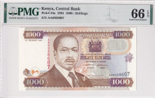 Kenya, 1.000 Shillings, 1994, UNC, p34a
UNC
PMG 66 EPQ
Estimate: USD 100 - 200